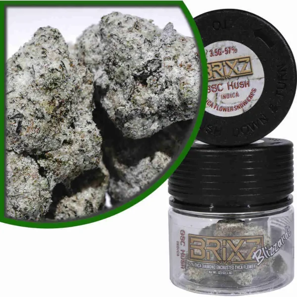 BRIXZ Blizzardz THCa Flower 3.5 Grams GSC Kush