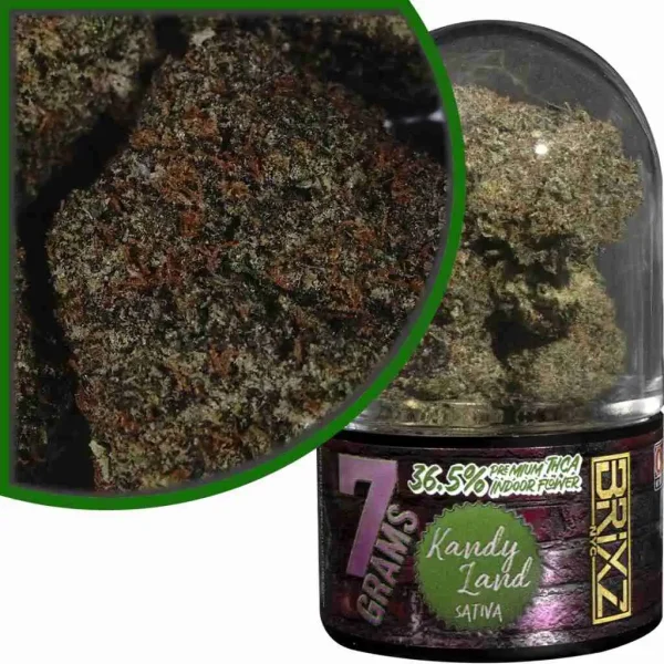 BRIXZ NYC THCa Premium Indoor Flowers 7 Gram Kandy Land – Sativa