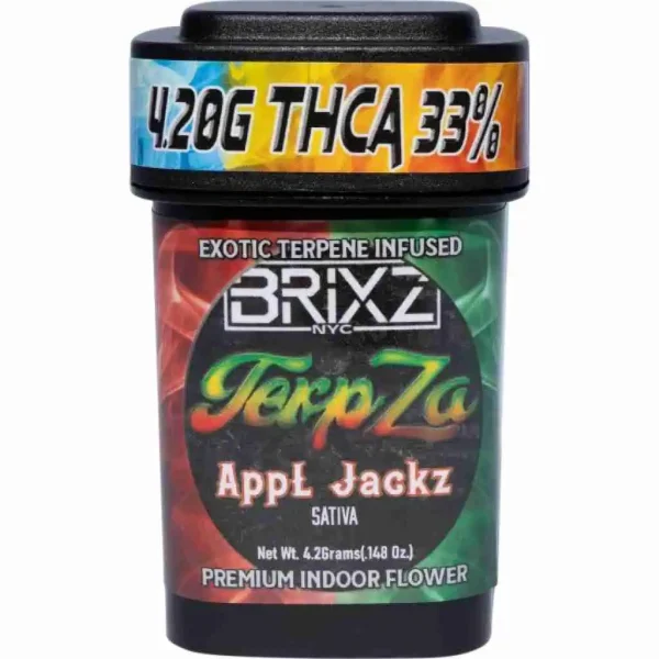 Exotic Flavor Enhanced Indoor Flower 4.20g -(AppL Jackz – Sativa)