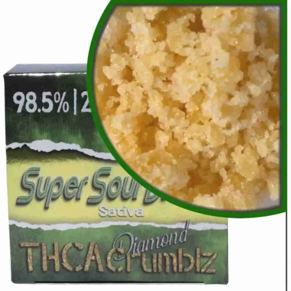 DazedA THCa Diamond Crumblz Dabs 2g (Super Sour Diesel)