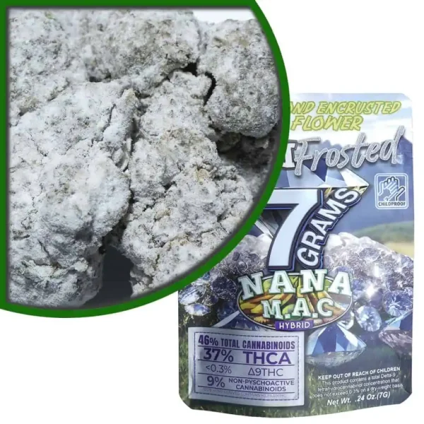 Dazed8 Frosted THCa Nana Mac Indoor Flower 7 Grams