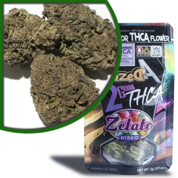Dazed8 THCa Zelato Exotic Indoor Flowers 2 Grams